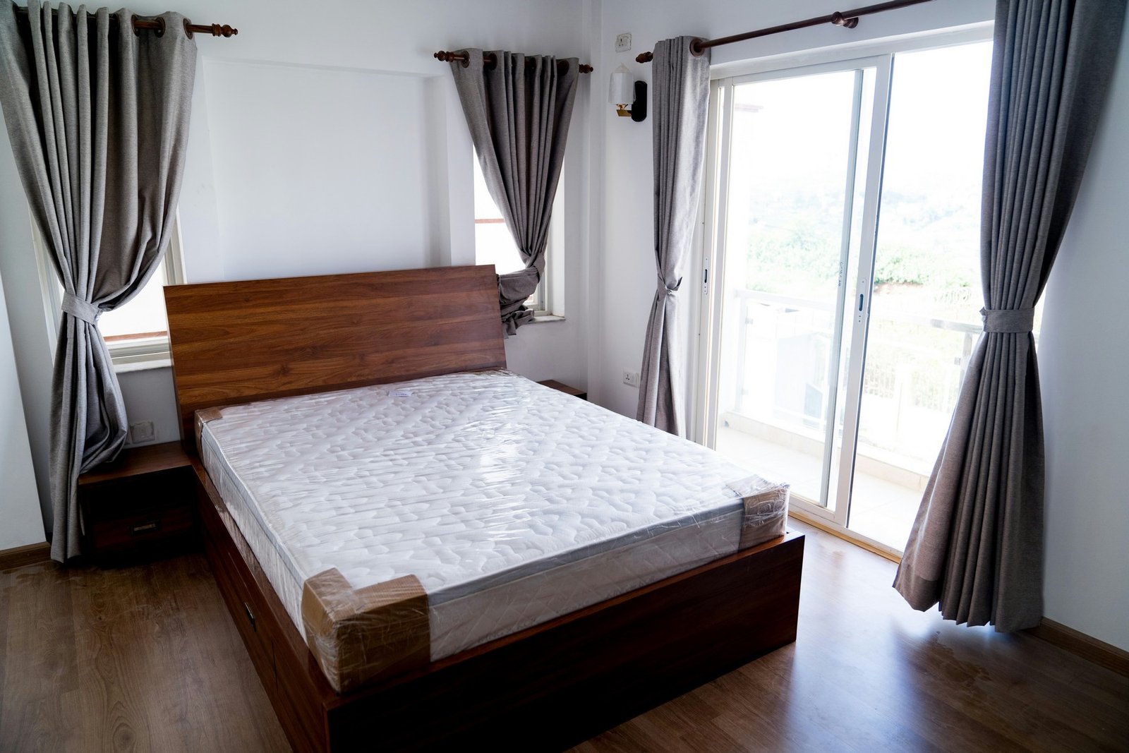 Lattenrost in einem Schlafzimmerbett